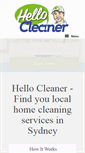 Mobile Screenshot of hellocleaner.com.au